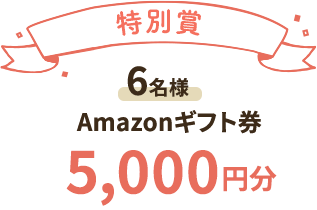 特別賞 Amazonギフト券5000円