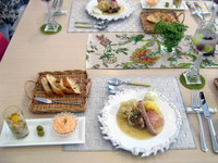 前日のレッスンから次の日のレッスンへ　お料理のバトンタッチ