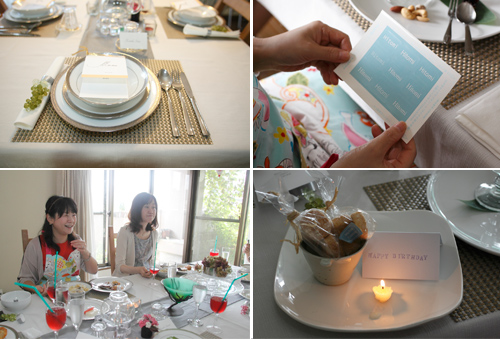 「おもてなしは、お金をかけなくても、身近なものを使いちょっとしたアイデアで楽しめます」