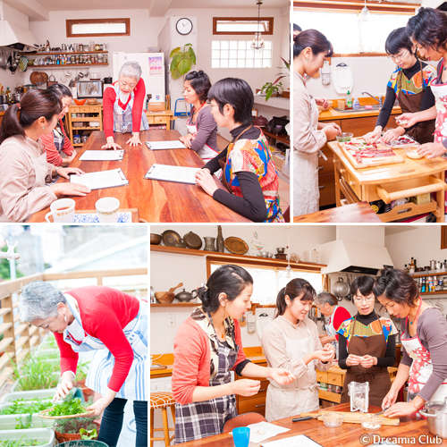 摘みたてのイタリアンパセリをたっぷりと。イタリアの食材やキッチンの情報も楽しい話題