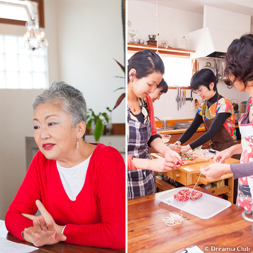 生徒さんにとってリフレッシュの時間になるレッスン。いろいろな縁が生まれる場所です