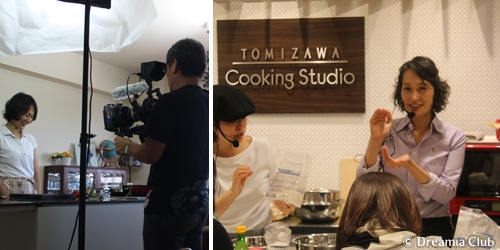 お教室をベースに、TV番組や料理イベントの講師など様々なフィールドで活動