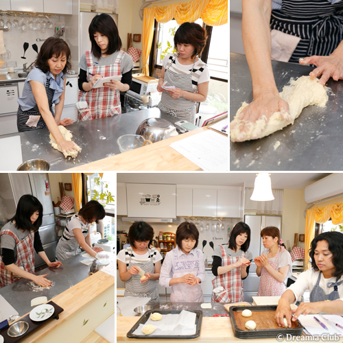 2つのコースのパン作りが同時進行なので、学べることも2倍!プラス、食の幅広い知識も。