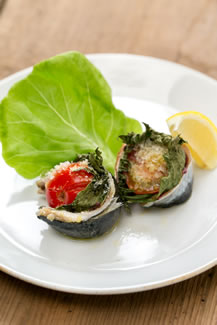 いわしとトマトロール焼き