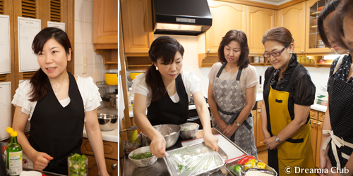 食材の扱い方、切り方もとても丁寧。初心者の方も安心して参加してもらえます
