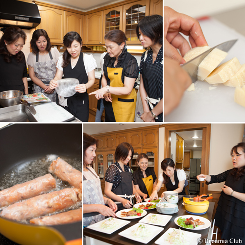 お鍋の状況も全員で共有できるように説明を。初心者の方も基礎から学べます