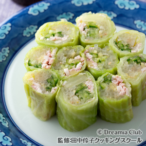 ハムともやしのキャベツ巻