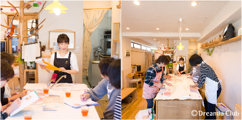 初めての参加でもすぐに溶け込める心地よい雰囲気。リラックスしてパンづくりが楽しめます