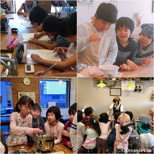 お子さん向けのレッスンでは、料理を通じて様々な力と知識、知恵を身に着けられます