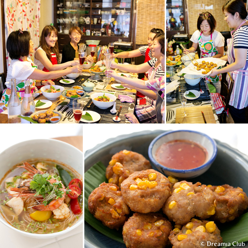 みんなで作ってみんなで盛り付け。揃って乾杯！美味しく楽しい時間は心身の栄養になります