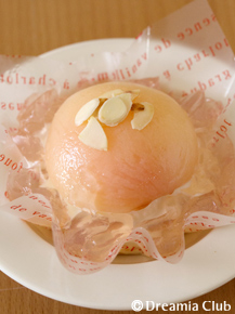 桃のコンポートとアレンジスイーツ