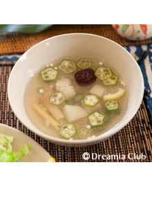 棗（なつめ）とハーブの山薬スープ