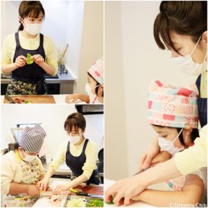 協力し合いながら料理を楽しむキッズレッスン