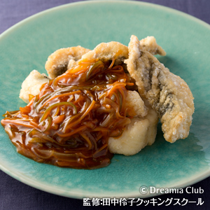 白身魚の唐揚げ甘酢あんかけ