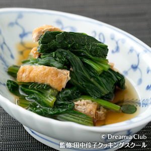 油揚げと小松菜の煮浸し