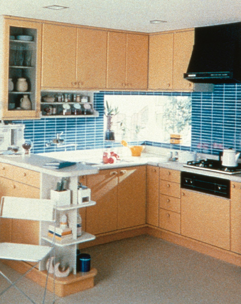 業界初の簡易施工型システムキッチンとして「クリンレディ」を発売。