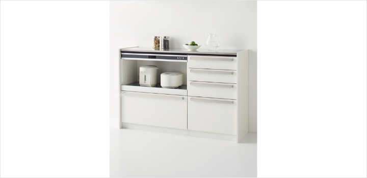 ハイフロアカウンター｜周辺収納｜セントロ｜クリナップ