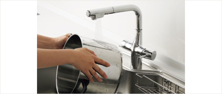 スタイリッシュ水栓 Efine シャワーホースタイプ・浄水器兼用タイプ