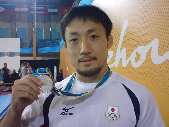 長島選手　銀メダル獲得