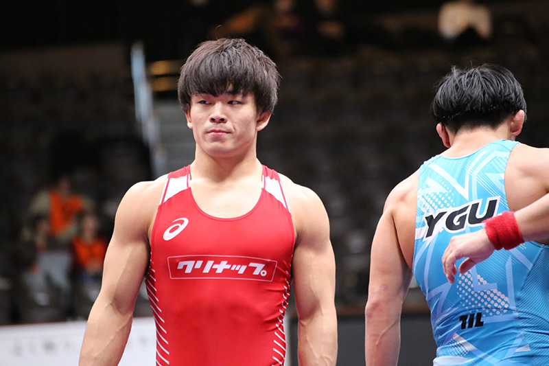 青柳選手の試合写真4
