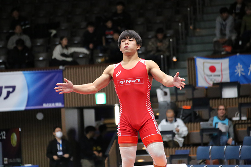 青柳選手の試合写真5