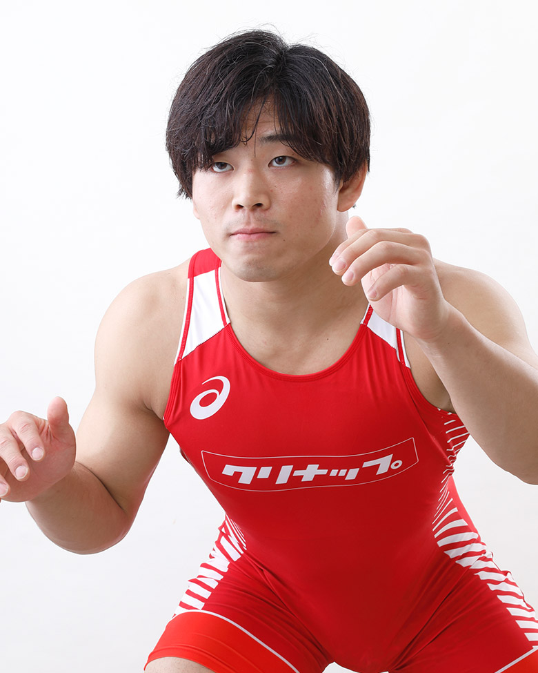 ユニフォーム姿の青柳選手
